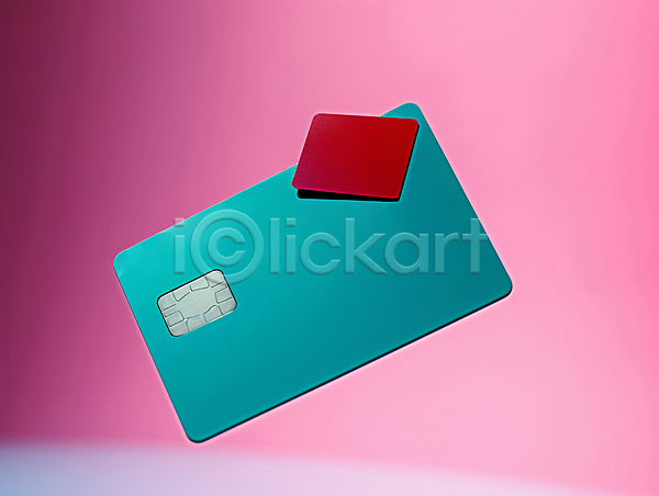 사람없음 JPG 디지털합성 편집이미지 금융 마그네틱 목업 신용카드 청록색 카드