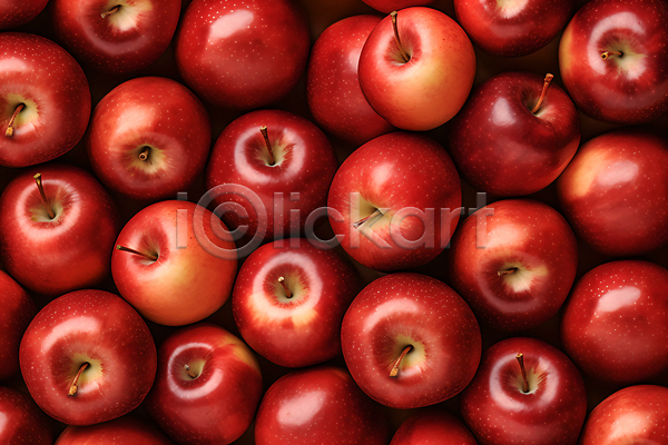 사람없음 JPG 편집이미지 가득함 과일 백그라운드 빨간색 사과