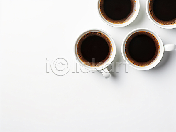 사람없음 JPG 디지털합성 편집이미지 하이앵글 에스프레소 카페 커피 커피잔 흰색