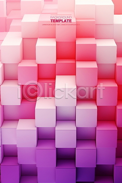사람없음 PSD 입체 편집이미지 배너 백그라운드 보라색 분홍색 추상 큐브