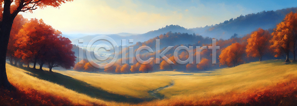사람없음 JPG 디지털합성 편집이미지 가을(계절) 가을풍경 단풍 단풍나무 산 일몰 자연 초원(자연) 풍경(경치) 하늘