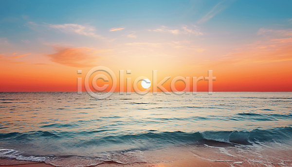 사람없음 JPG 디지털합성 편집이미지 구름(자연) 새벽 수평선 아침 일출 자연 태양 파도 풍경(경치) 하늘 해변 햇빛