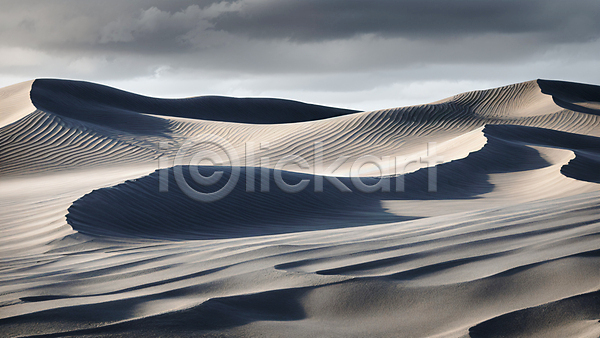 사람없음 JPG 편집이미지 먹구름 모래 모래언덕 사막 자연 풍경(경치)
