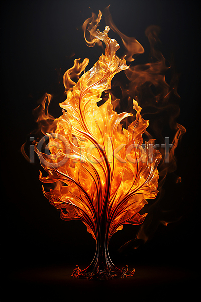 사람없음 JPG 편집이미지 가을(계절) 나뭇잎 낙엽 불 불꽃(불) 오브젝트 주황색