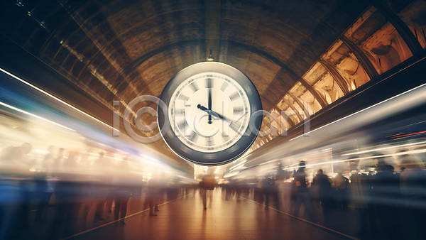 사람없음 JPG 편집이미지 그래픽 바쁨 백그라운드 빛 속도 시간 시계 잔상 전철역
