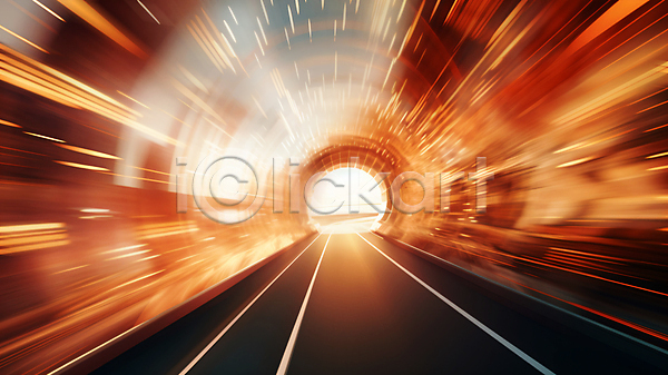 사람없음 JPG 편집이미지 그래픽 도로 백그라운드 빛 속도 시계 주황색 터널