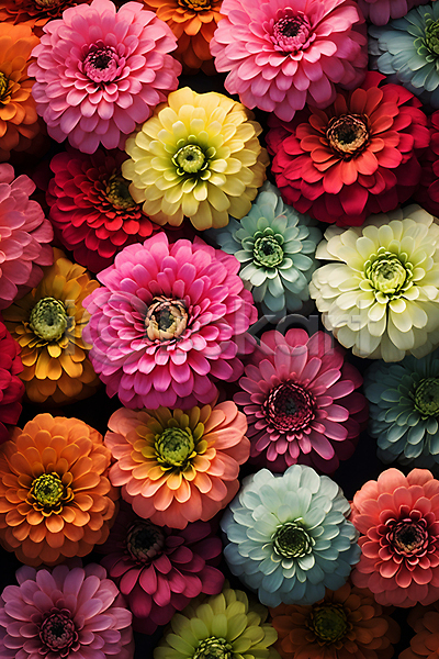 사람없음 JPG 근접촬영 편집이미지 하이앵글 들꽃 백일홍 여러송이 여름꽃 컬러풀