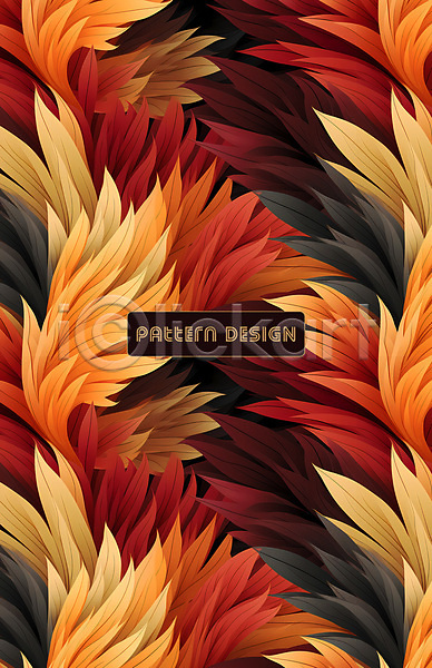 사람없음 PSD 편집이미지 나뭇잎 빨간색 잎 주황색 패턴 패턴백그라운드