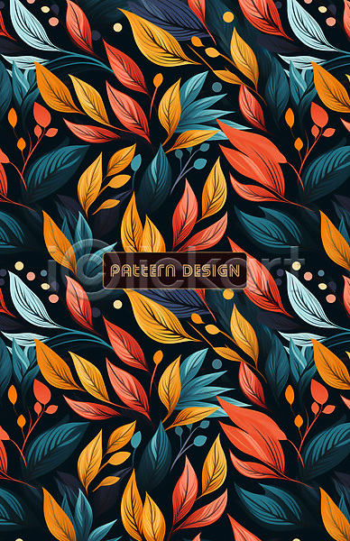 사람없음 PSD 편집이미지 나뭇잎 잎 컬러풀 패턴 패턴백그라운드