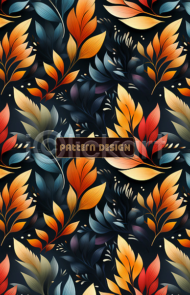 사람없음 PSD 편집이미지 나뭇잎 잎 컬러풀 패턴 패턴백그라운드 풀(식물)