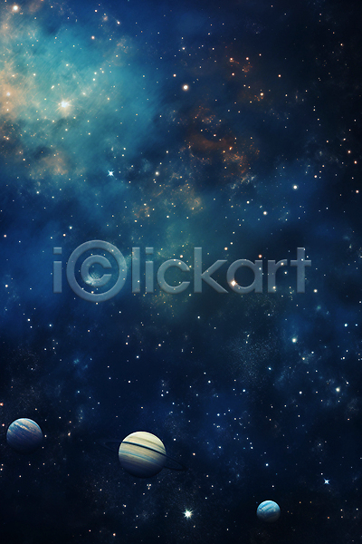 사람없음 JPG 디지털합성 편집이미지 남색 반짝임 밤하늘 백그라운드 별 별빛 성단 성운 우주 파란색 행성