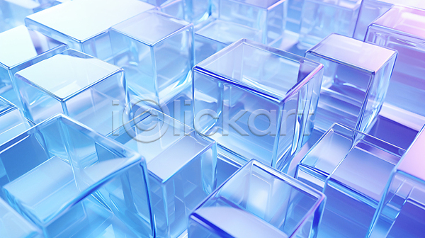 사람없음 JPG 편집이미지 가득함 백그라운드 보라색 사각형 쌓기 추상 큐브 투명
