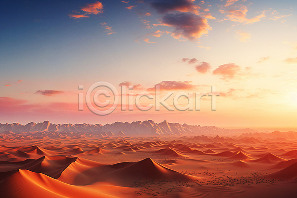 사람없음 JPG 편집이미지 광각 구름(자연) 모래 모래언덕 사막 산 와이드앵글 일몰 자연 풍경(경치) 하늘 햇빛
