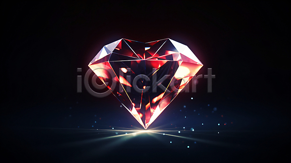 사람없음 JPG 디지털합성 편집이미지 다이아몬드 반짝임 보석 빛 빨간색
