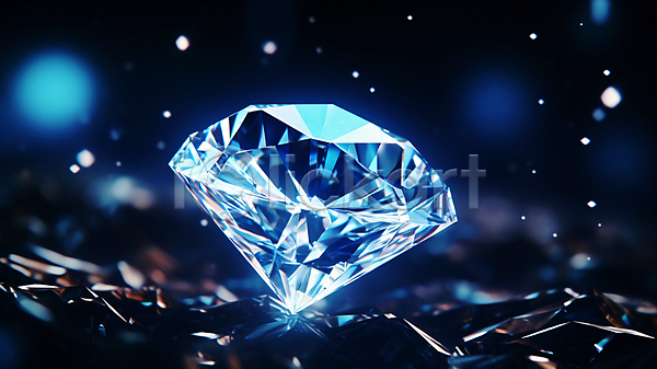 사람없음 JPG 디지털합성 편집이미지 다이아몬드 반짝임 보석 빛 파란색