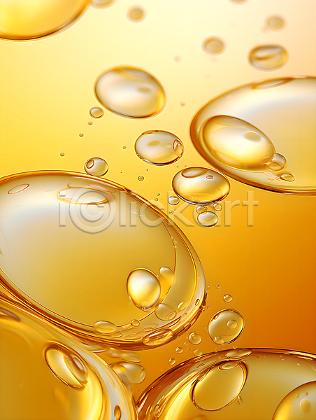 사람없음 JPG 디지털합성 편집이미지 공기방울 노란색 물거품 물방울 백그라운드 투명