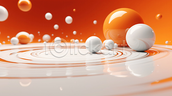 사람없음 JPG 디지털합성 편집이미지 그래픽 그래픽백그라운드 디자인 물결 물방울 백그라운드 원형 주황색 파장 흰색