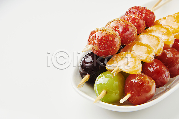 달콤 사람없음 JPG 포토 거봉 귤 기호식품 길거리음식 꼬치 다양 디저트 딸기 망고포도 설탕 쌓기 탕후루 토마토 포도
