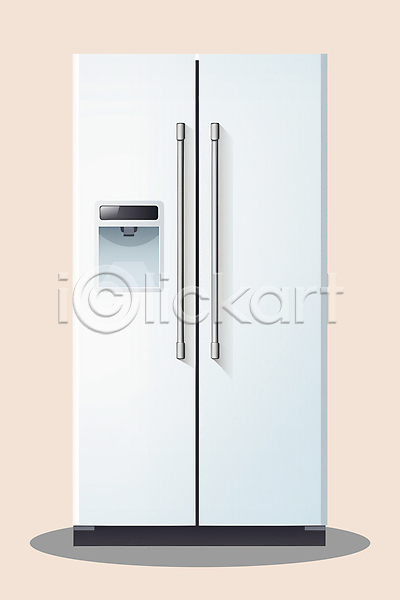 사람없음 PSD 일러스트 가전제품 냉장고 생활용품 오브젝트 클립아트 흰색