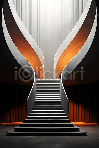 상승 사람없음 JPG 디지털합성 편집이미지 계단 공간 백그라운드 비어있는 빛 인테리어