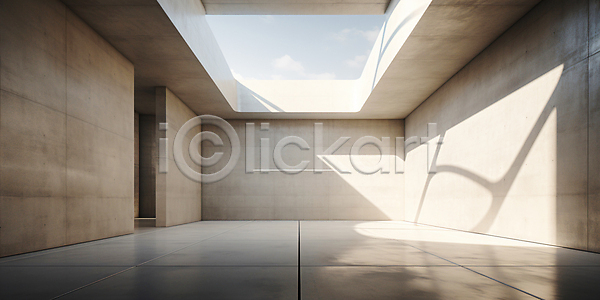 사람없음 JPG 디지털합성 편집이미지 건물 공간 백그라운드 비어있는 빛 인테리어 콘크리트 햇빛