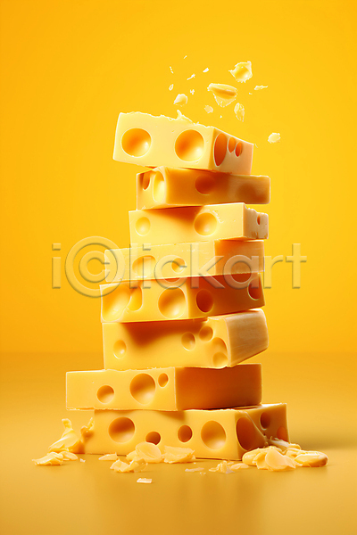 사람없음 JPG 편집이미지 구멍 노란색 쌓기 안주 에멘탈치즈 유제품 음식 치즈