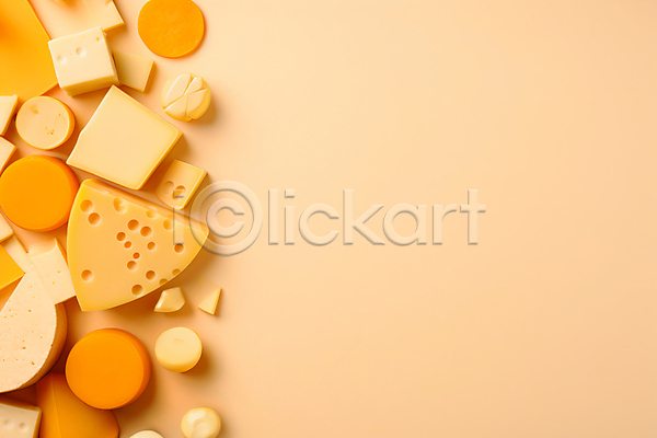 사람없음 JPG 편집이미지 살구색 안주 에멘탈치즈 유제품 음식 조각 주황색 치즈 카피스페이스