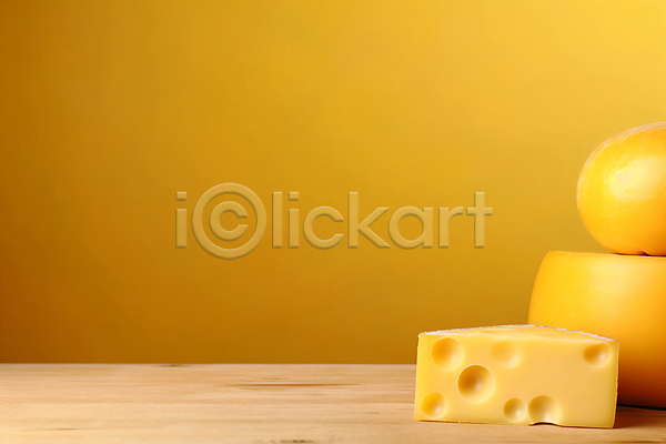 사람없음 JPG 편집이미지 노란색 안주 에멘탈치즈 유제품 음식 치즈 카피스페이스