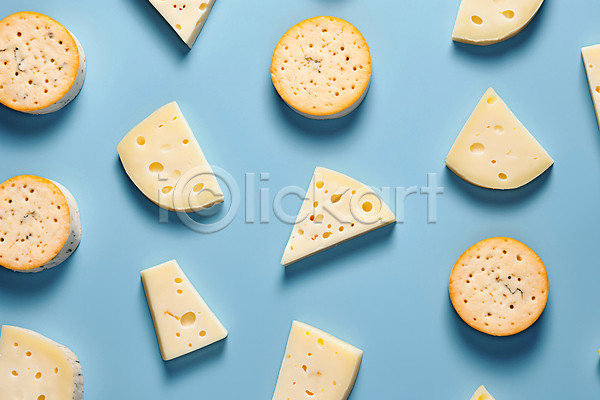 사람없음 JPG 편집이미지 안주 원형 유제품 음식 조각 치즈 패턴 패턴백그라운드