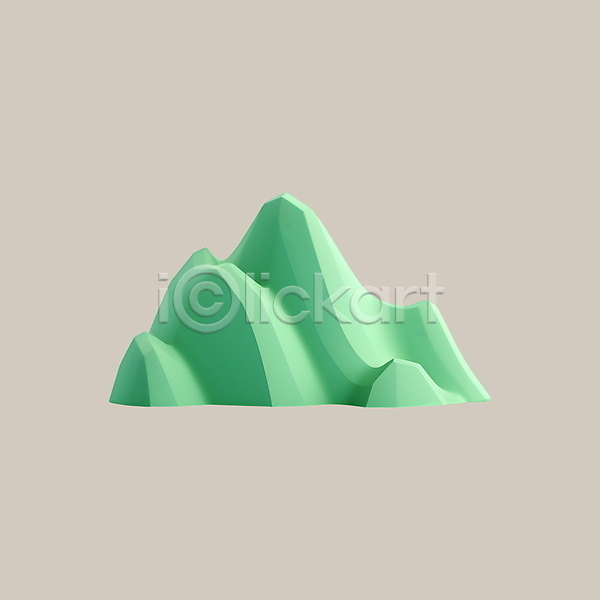 사람없음 3D PSD 디지털합성 아이콘 산 여행 초록색 휴가
