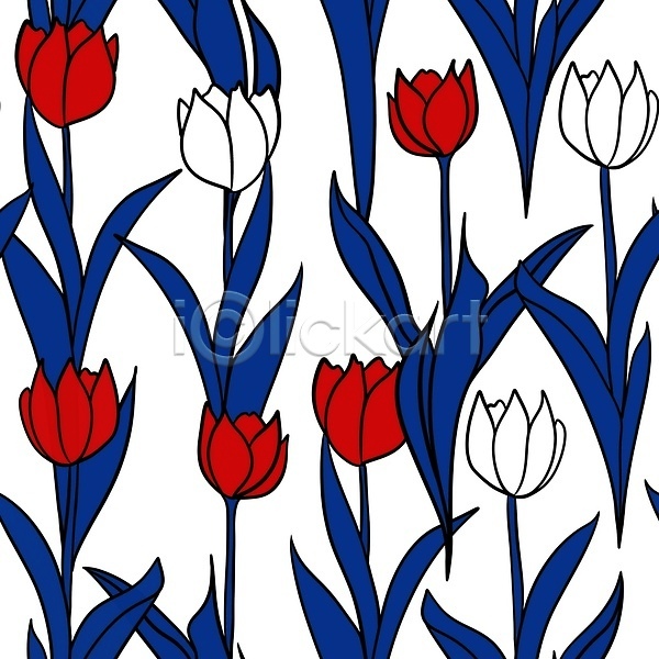 사람없음 JPG 해외이미지 꽃 백그라운드 손그림 자연 파란색 패턴 풀잎 해외202310