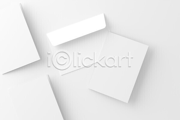 사람없음 3D JPG 포토 해외이미지 레이아웃 목업 오브젝트 편지 편지봉투 해외202310 흰색