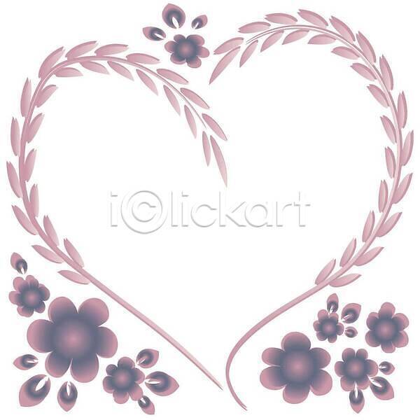 사랑 사람없음 EPS 일러스트 해외이미지 꽃 디자인 백그라운드 분홍색 프레임 하트 해외202310