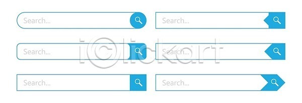 EPS 일러스트 템플릿 해외이미지 검색 고립 네비게이션 디자인 땅 메뉴 바 발견 백그라운드 벡터 비즈니스 사인 서식 수집 심볼 엔진 엘리먼트 웹 인터넷 인터넷주소 인터페이스 컨셉 컬러 파란색 페이지 플랫 해외202310 해외일러스트 확대경 흰색