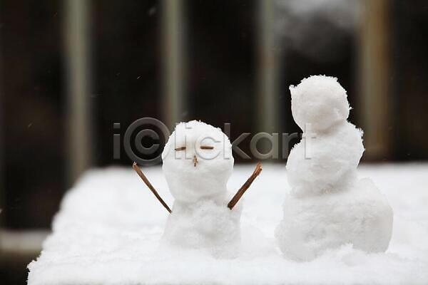 추위 사람없음 JPG 포토 해외이미지 겨울 나뭇가지 눈(날씨) 눈사람 해외202310