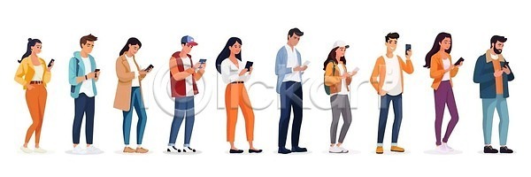 스마트 행복 10대 남자 사람 소년 여자 EPS 일러스트 해외이미지 그룹 네트워크 대화 듣기 만화 메시지 모바일 무선전화기 벡터 세트 셀프카메라 소셜 수집 스마트폰 음악 인터넷 일러캐릭터 전신 캐릭터 플랫 학생 해외202310 해외일러스트 핸드폰 헤드폰