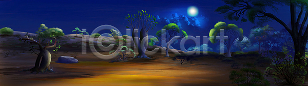 뜨거움 사람없음 JPG 일러스트 포토 해외이미지 공원 그림 나무 달 달빛 동화 디자인 만화 백그라운드 사파리 스케치 아카시아 아프리카 야간 야외 여름 자연 전원 풍경 해외202310 해외일러스트