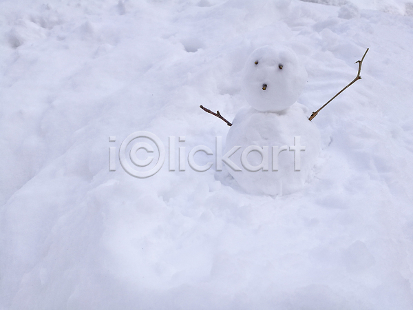 추위 사람없음 JPG 포토 해외이미지 겨울 나뭇가지 눈(날씨) 눈사람 설원 해외202310