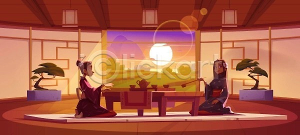 평화 동양인 EPS 일러스트 해외이미지 가구 기모노 나무 내부 냄비 논밭 만화 매트 목재 문 문화 바닥 밥 방 벡터 분재 식당 식사 여행 오픈 요리 일본 장식 전국 전통 주방 중국 차(음료) 카페 카페테리아 탁자 해외202310 해외일러스트 황혼