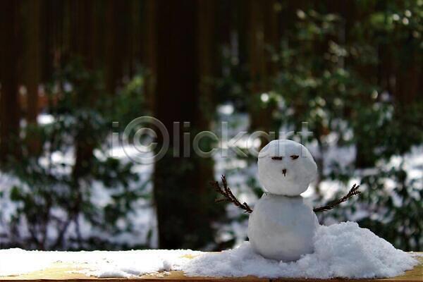 추위 사람없음 JPG 포토 해외이미지 겨울 나무 눈(날씨) 눈사람 설원 자연 해외202310