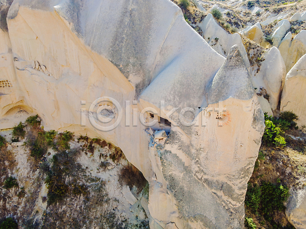 사람없음 JPG 포토 해외이미지 돌산 동굴 야외 여행 튀르키예 풍경(경치) 해외202310