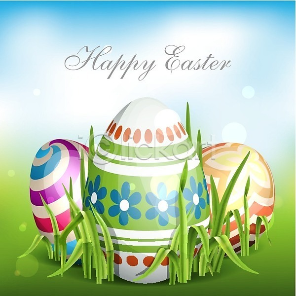 축하 행복 EPS 일러스트 해외이미지 계란 계절 디자인 백그라운드 봄 부활절 심볼 자연 장식 전통 초록색 컬러풀 해외202004 휴가