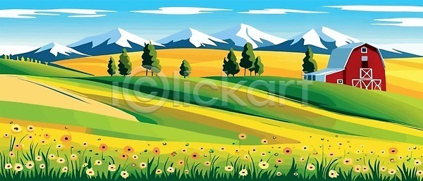 성장 순수 신선 3D EPS 일러스트 해외이미지 거실 경작 농경지 농업 농장 도로 마을 물 미술 바람 밭 벚꽃 벡터 수평선 시골 식물 씨앗 야생동물 여행 외양간 울타리 유기농 자연 질감 찰과상 청결 초록색 클립아트 하늘 해외202310 해외일러스트 화창