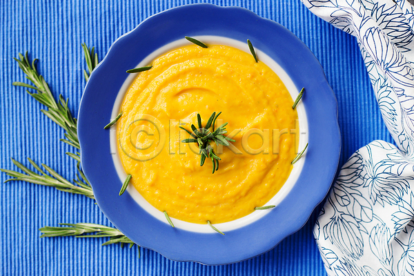 사람없음 JPG 포토 해외이미지 노란색 무료이미지 수프 파란색 해외202310 해외포토