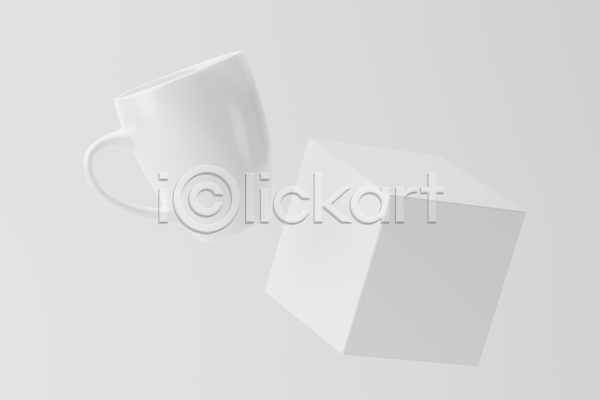 사람없음 3D JPG 포토 해외이미지 머그컵 목업 상자 오브젝트 해외202310 흰색
