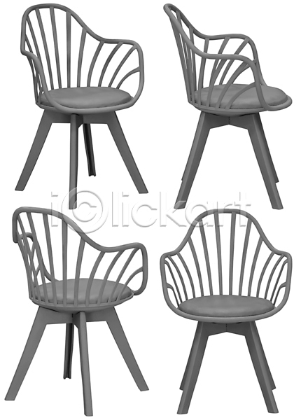 사람없음 JPG 포토 해외이미지 디자인 모던 앉기 여러개 오브젝트 의자 해외202310 회색