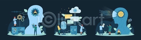 스마트 사람 EPS 일러스트 해외이미지 가상 과학 교육 기계 기술 네트워크 뇌 디자인 디지털 로봇 마음 마이크 만화 머리 목소리 방법 백그라운드 벡터 비즈니스 사이버 서비스 세트 순환 업무 인공 자료 정보 지능 추상 컨셉 컴퓨터 큼 통신 프로그래밍 해결 해외202310 해외일러스트