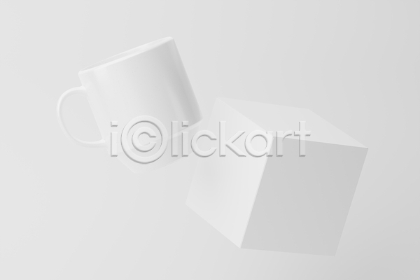 사람없음 3D JPG 포토 해외이미지 목업 상자 심플 오브젝트 컵 패키지 해외202310 흰색
