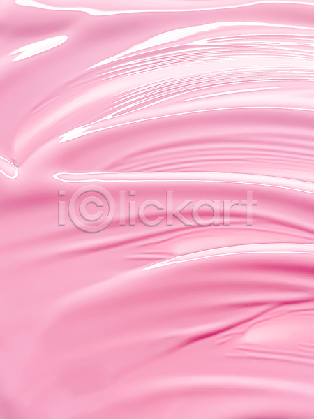 고급 화려 사람없음 JPG 포토 해외이미지 광택 바르기 백그라운드 분홍색 아크릴 액체 질감 크림 페인트 해외202310 화장품