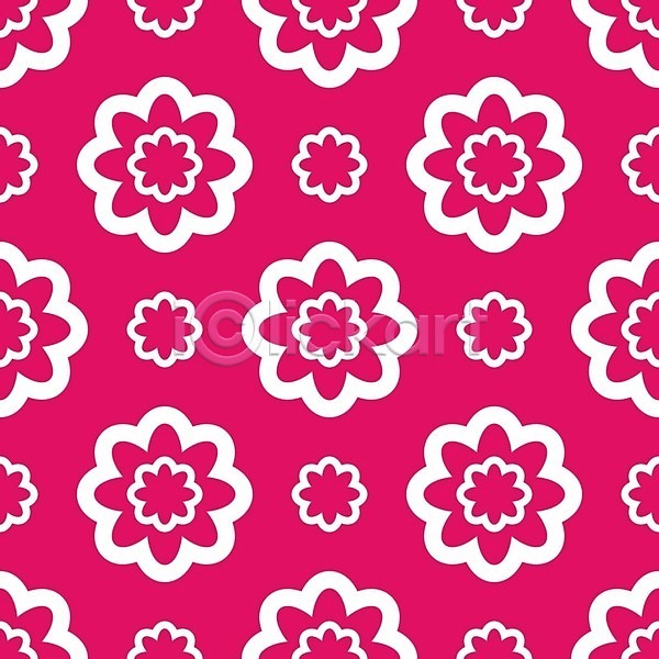 빈티지 사람없음 EPS 일러스트 해외이미지 꽃무늬 복고 진분홍색 패턴 해외202310